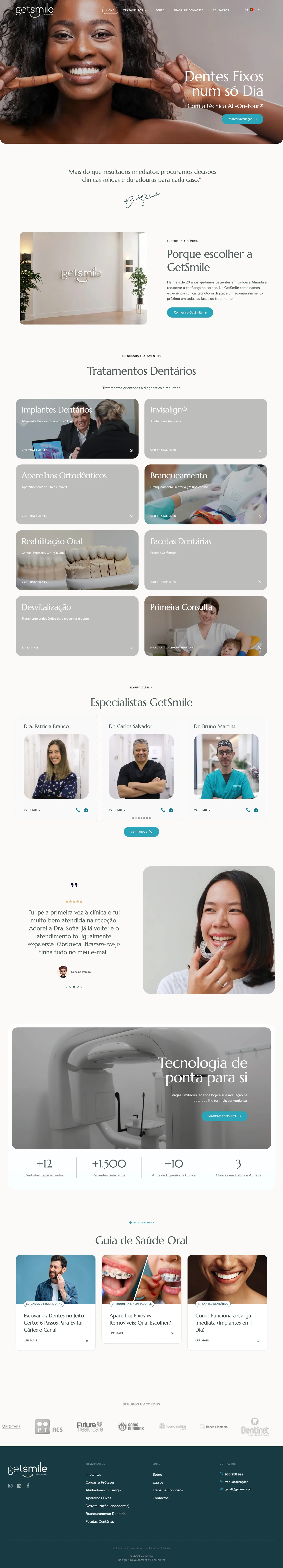 GetSmile — página completa